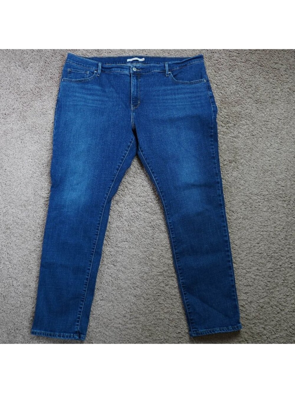 Levis 311 Shaping Skinny Jeans Womens 22W Mid-Rise Blue Wash Denim Stretch